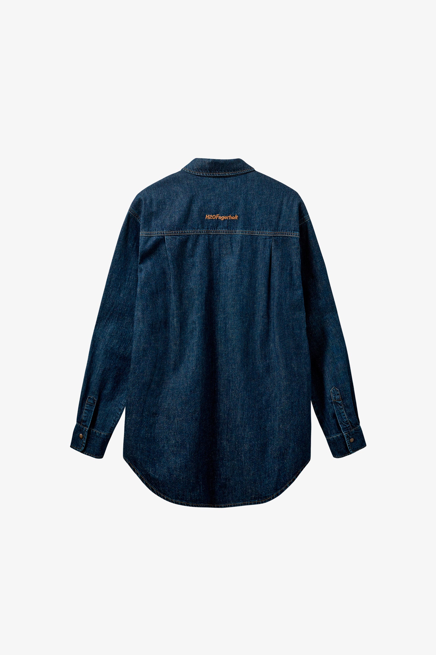 H2OFagerholt Aljinz Shirt Shirts 2526 Vintage Blue Denim