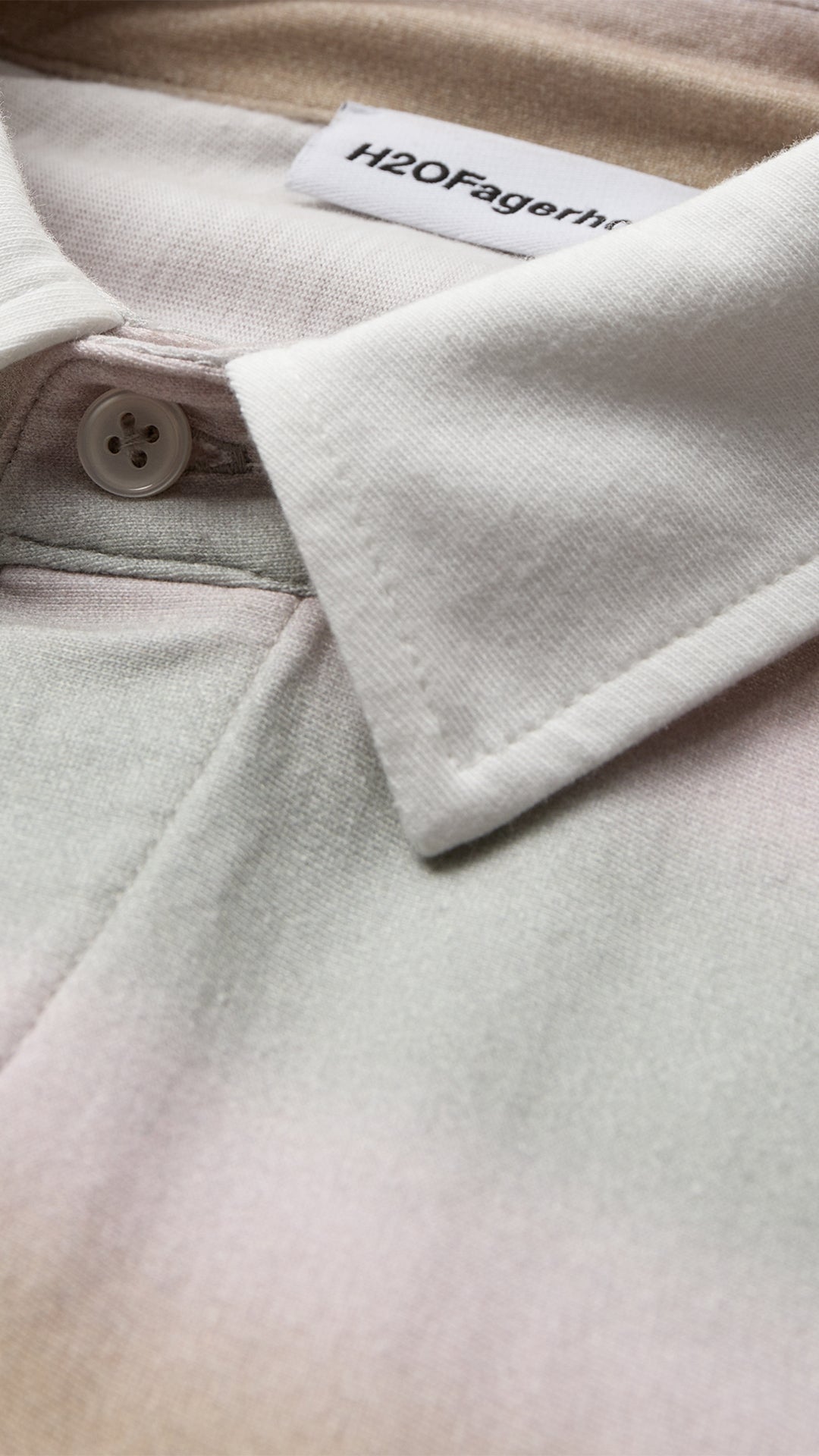 H2OFagerholt Cash Polo Shirt T-Shirt L/S 9943 Dusty Multi Spray
