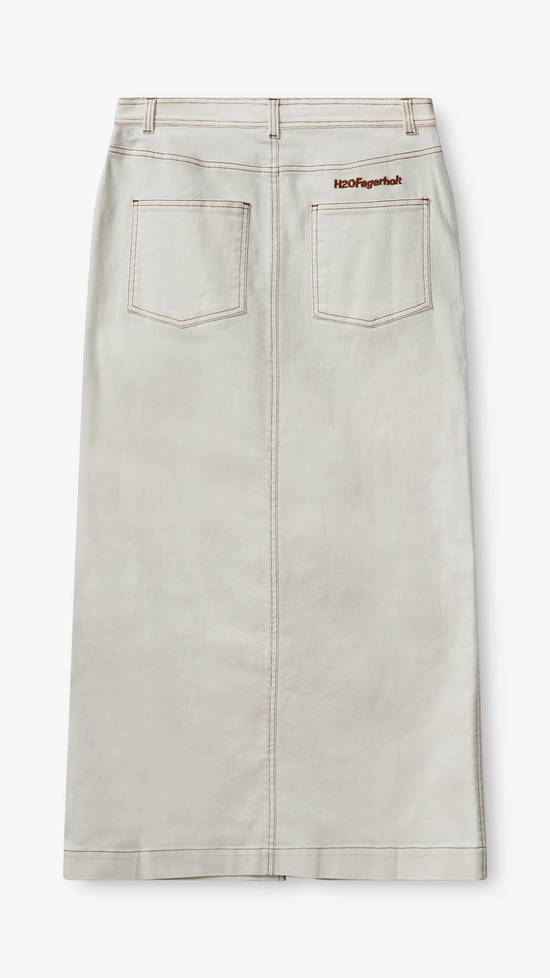 H2OFagerholt Classic Jeans Skirt Skirts 1003 Cream White