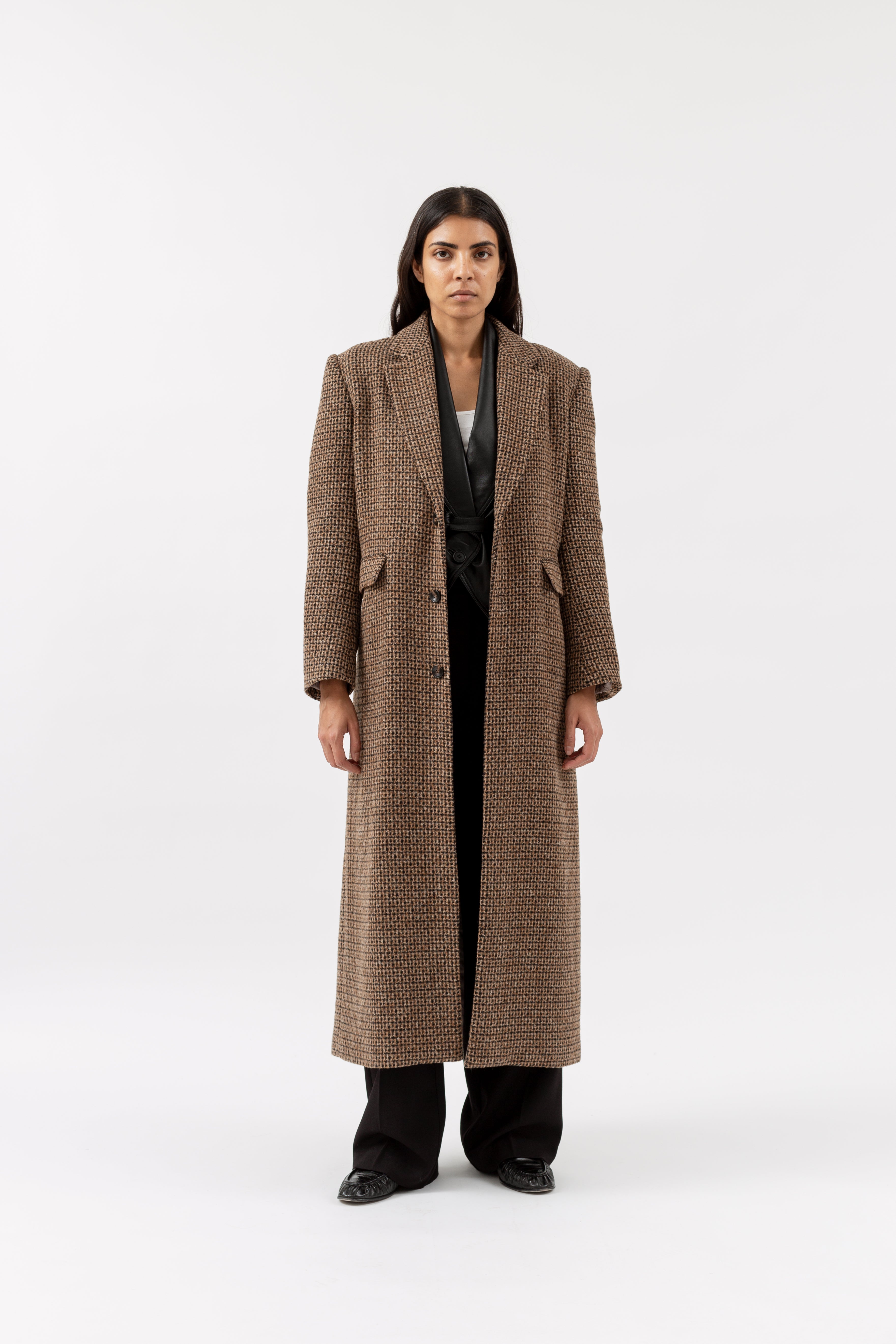 Fabulous Coat - Checked Brown