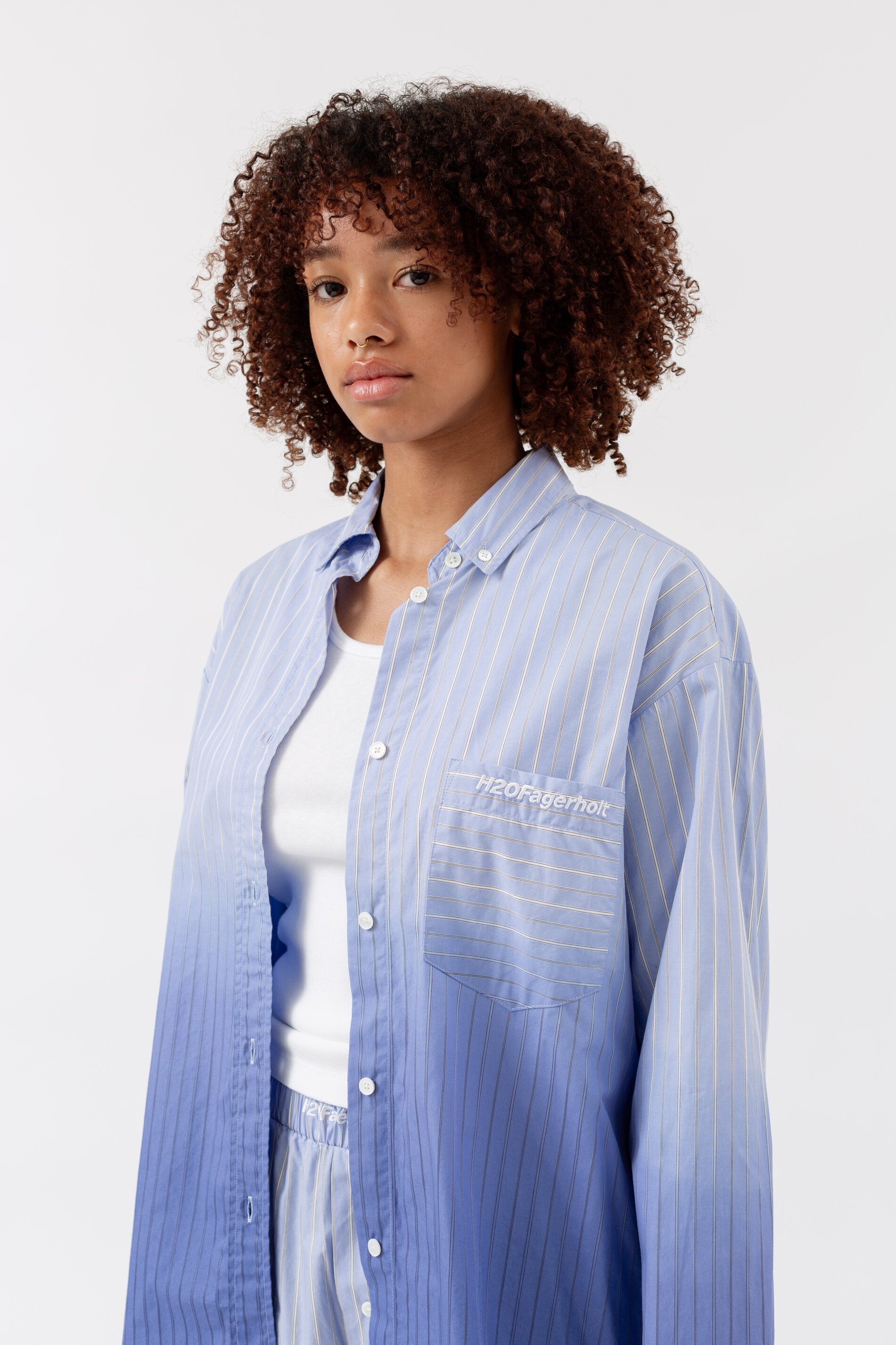 H2OFagerholt Holiday Dip Dye Shirt Shirts 2664 Light Blue Dip Dye