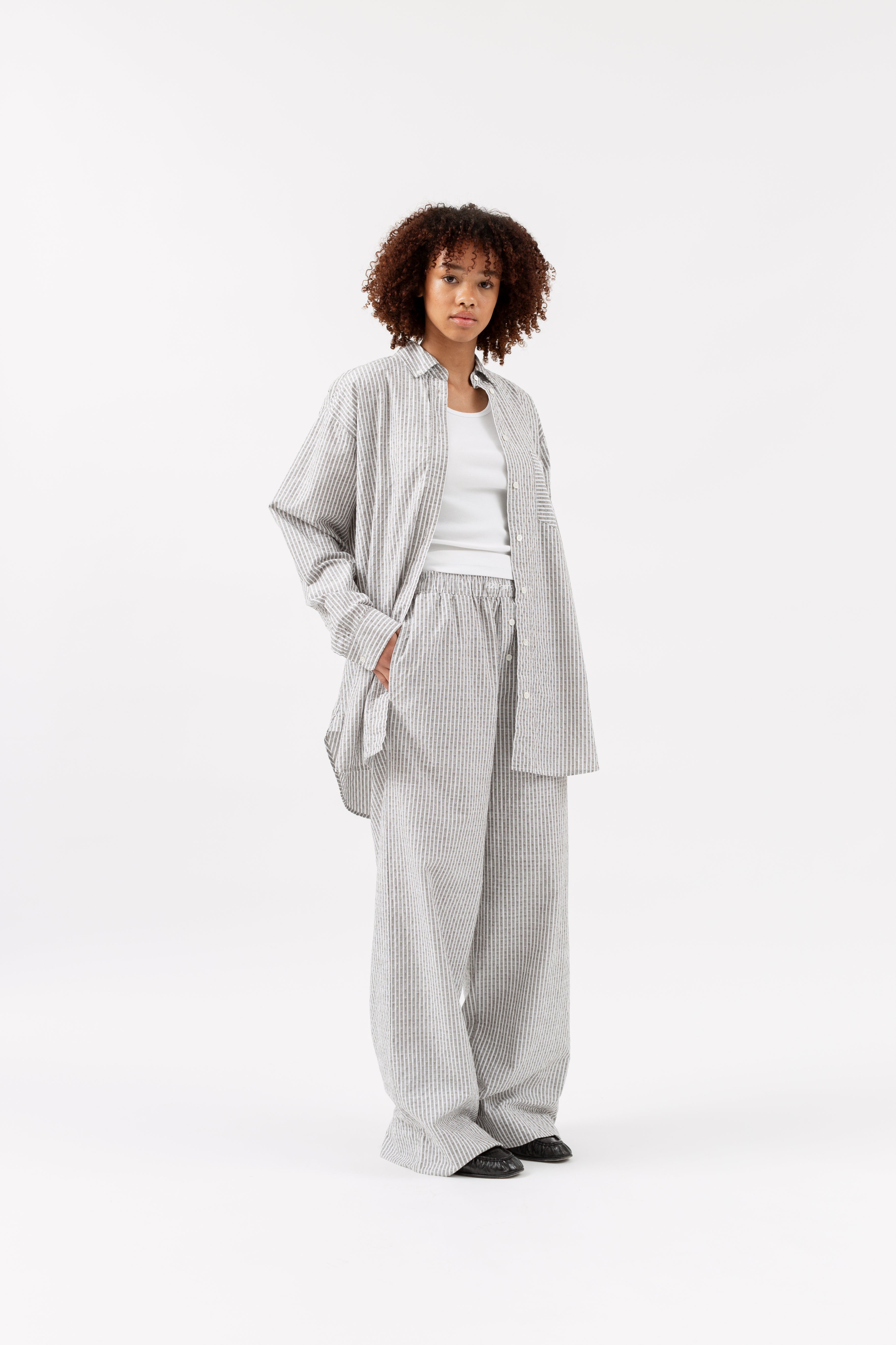 Holiday Pants - Brown Stripe