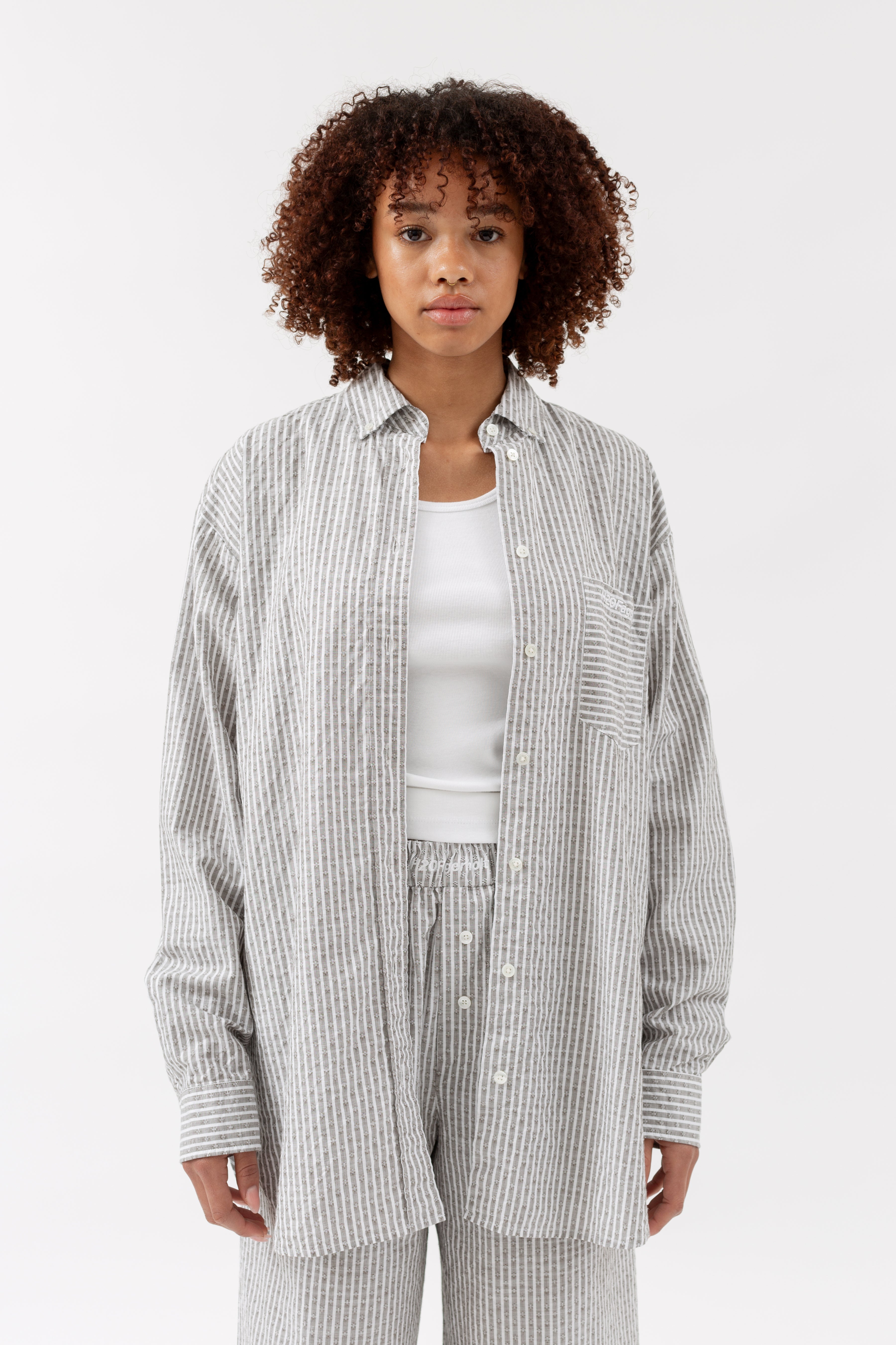 Holiday Shirt - Brown Stripe