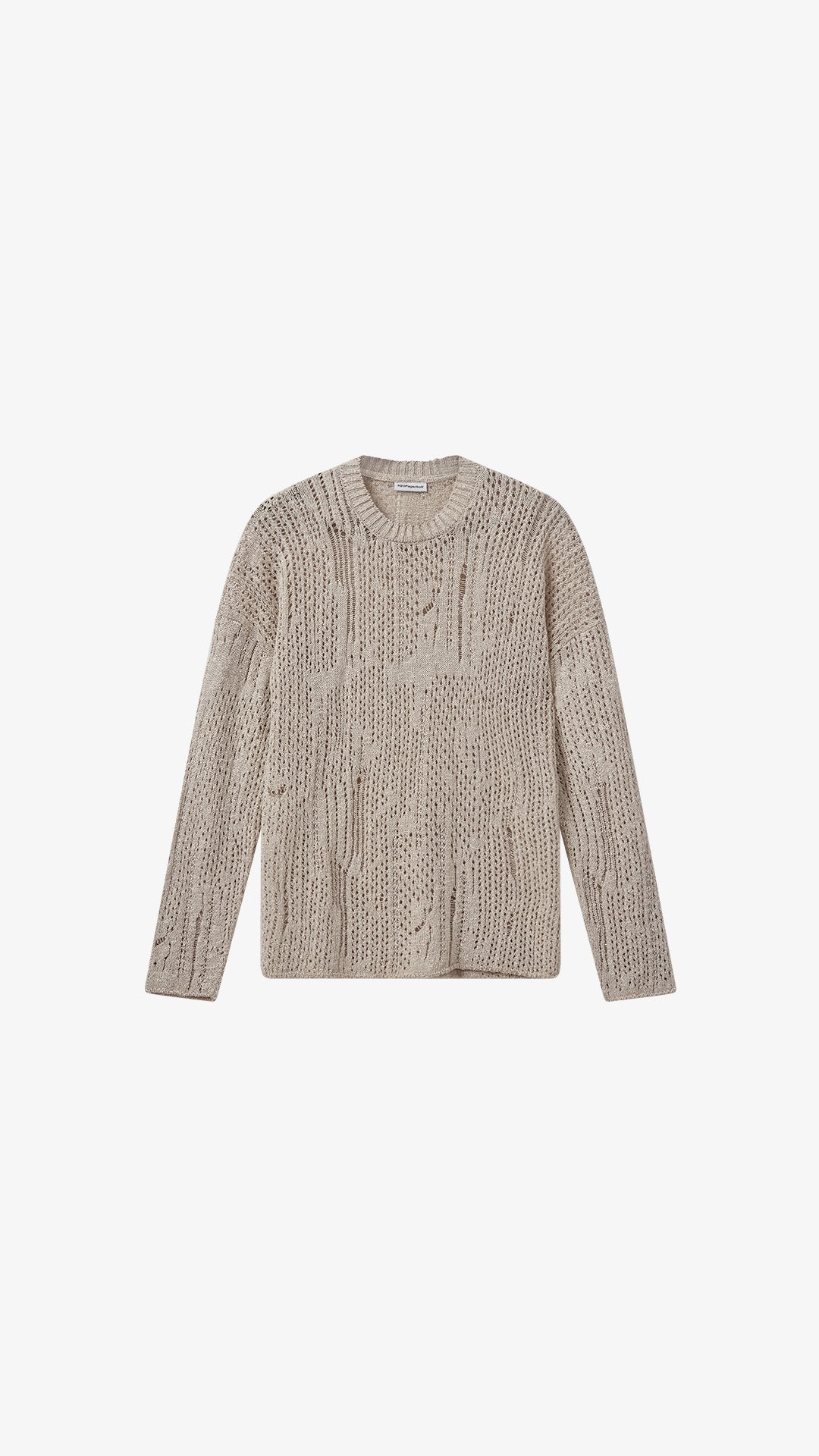 H2OFagerholt Nutto Crewneck Top Knit 1047 Creamy Grey