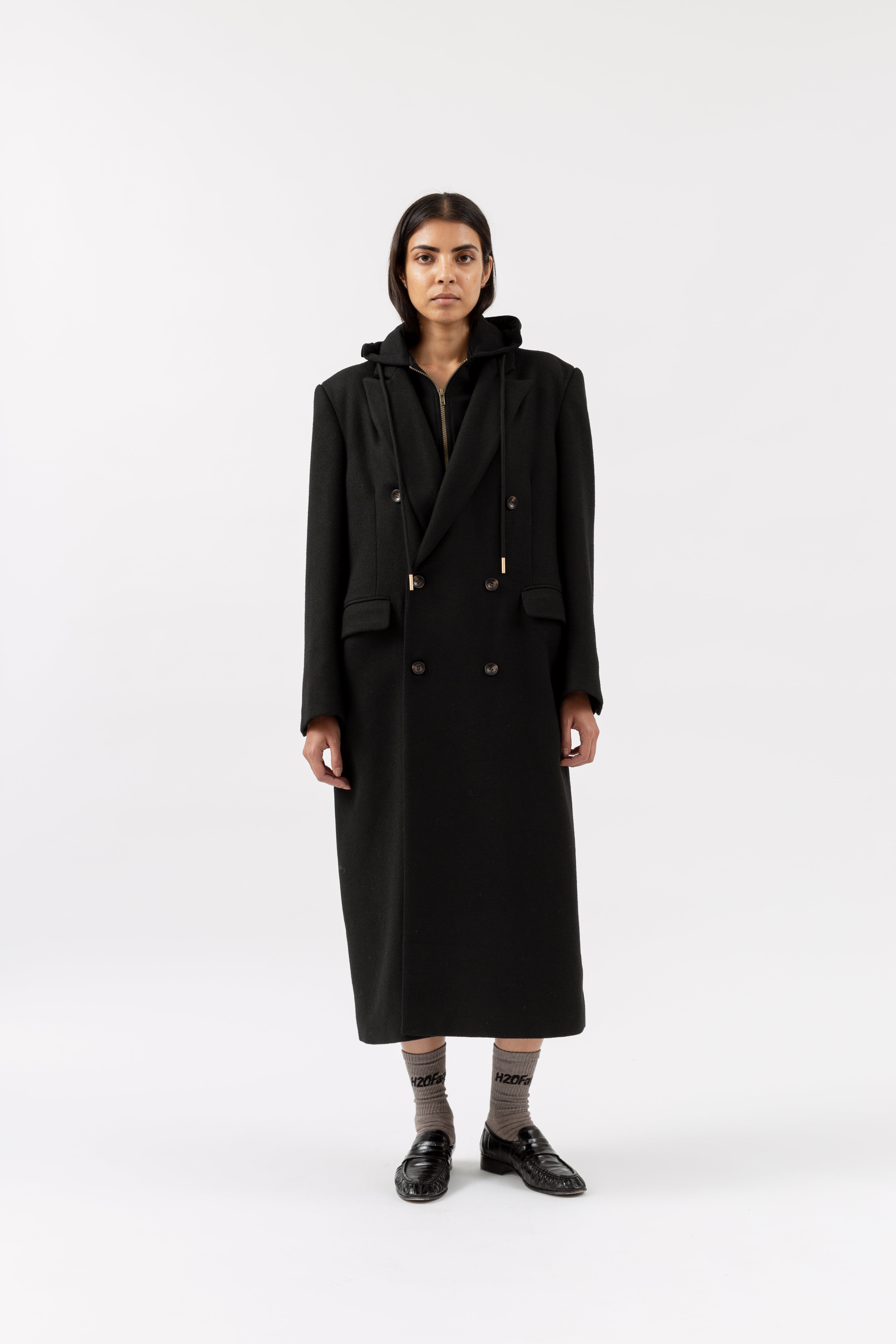 2 in 1 Coat - Black