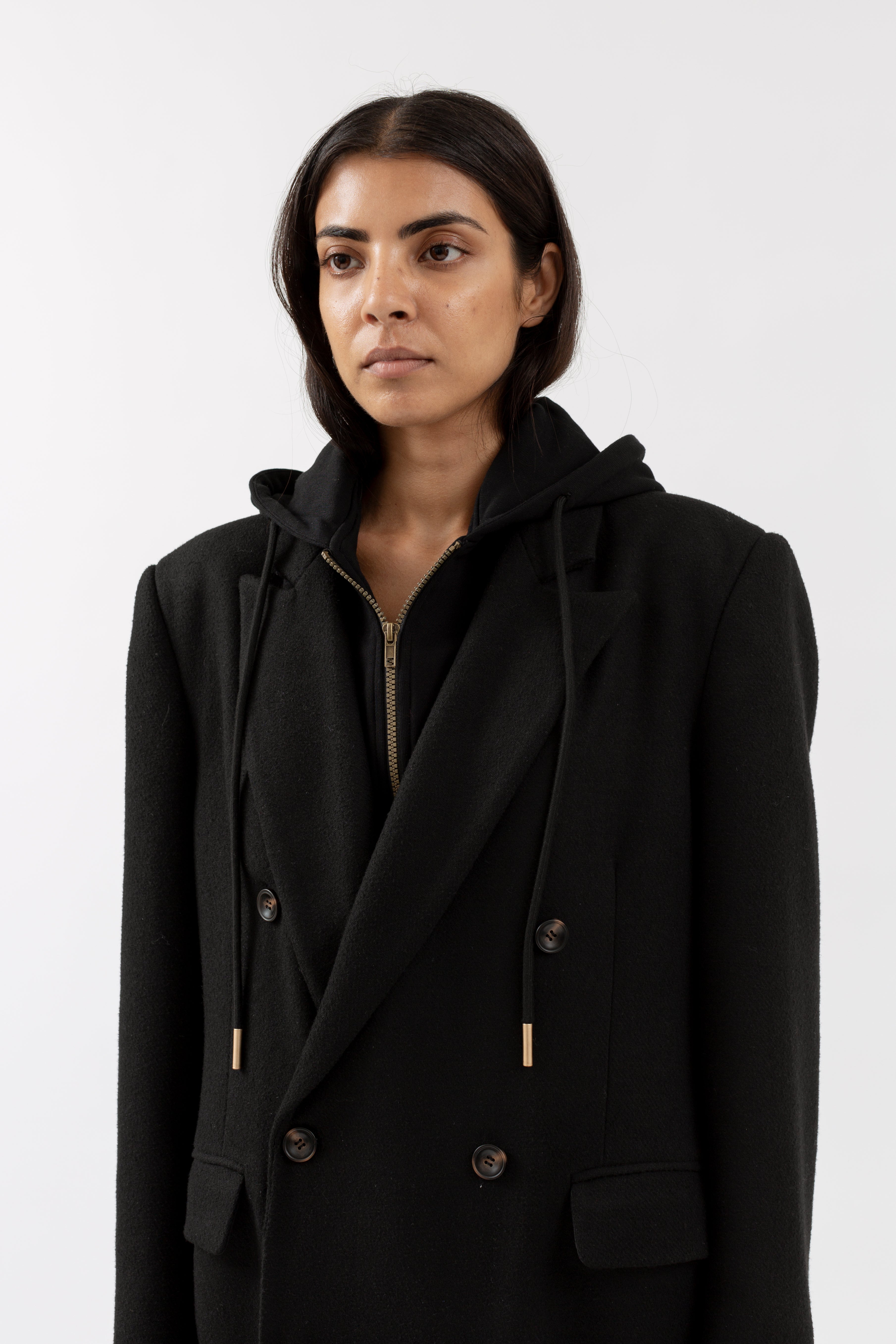 2 in 1 Coat - Black