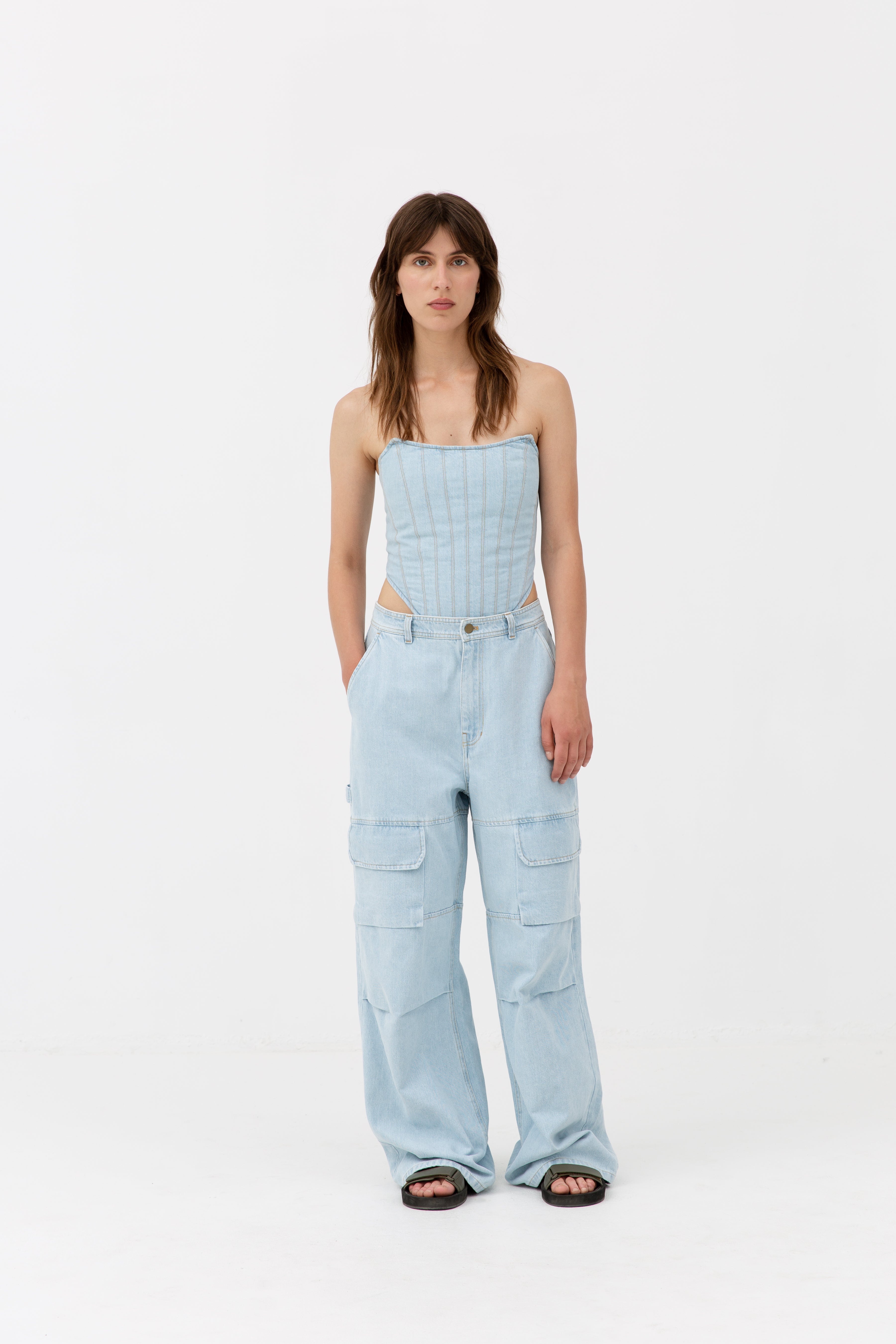 H2OFagerholt Aljinz Corsage T-Shirt 2661 Light Blue Denim