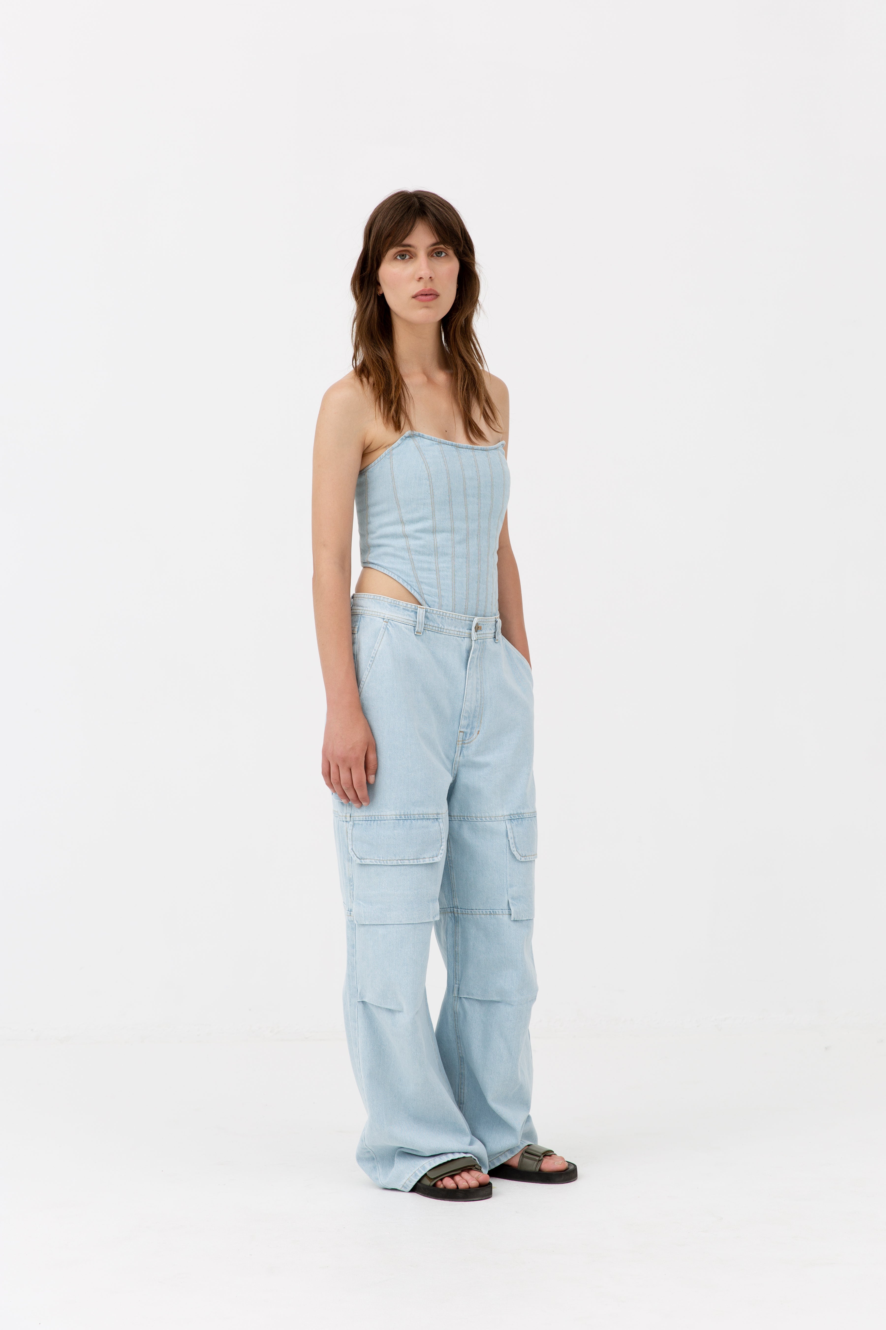 H2OFagerholt Aljinz Corsage T-Shirt 2661 Light Blue Denim