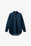 H2OFagerholt Aljinz Shirt Shirts 2526 Vintage Blue Denim