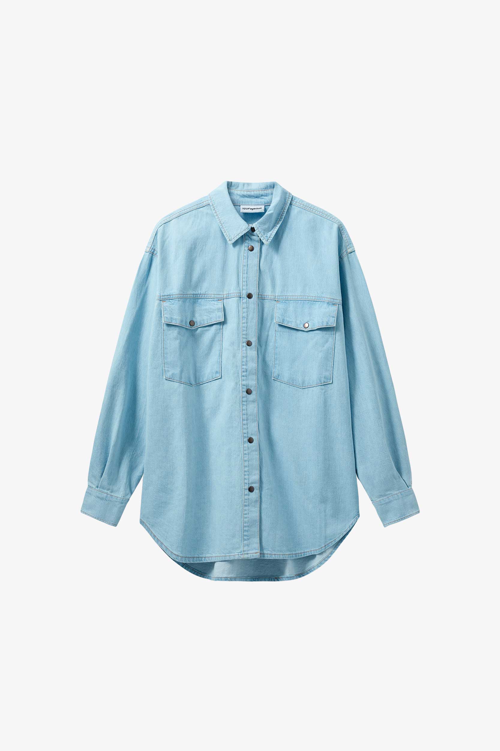 Aljinz Shirt - Light Blue Denim