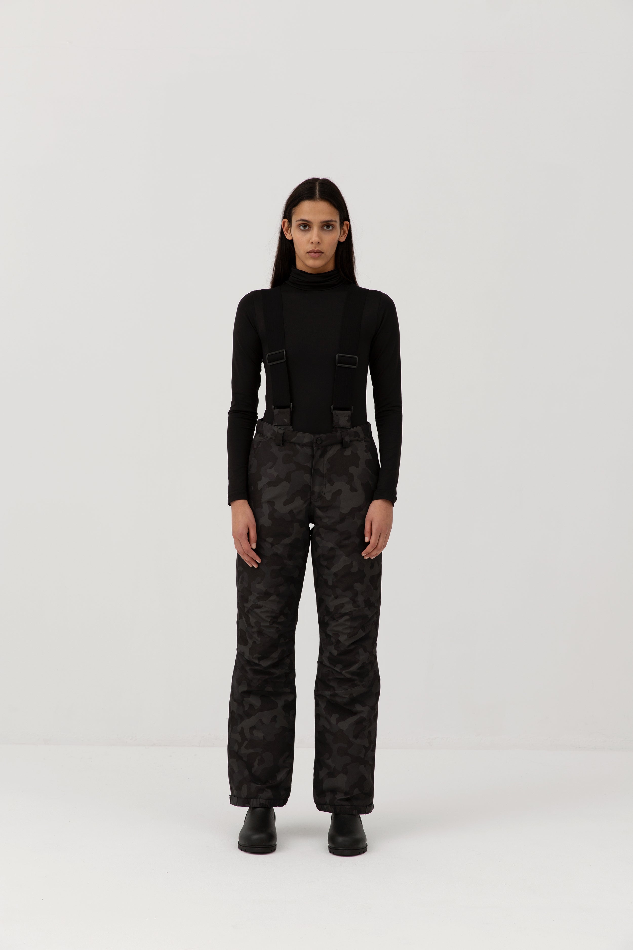 Black Camou Pants - Black Camou