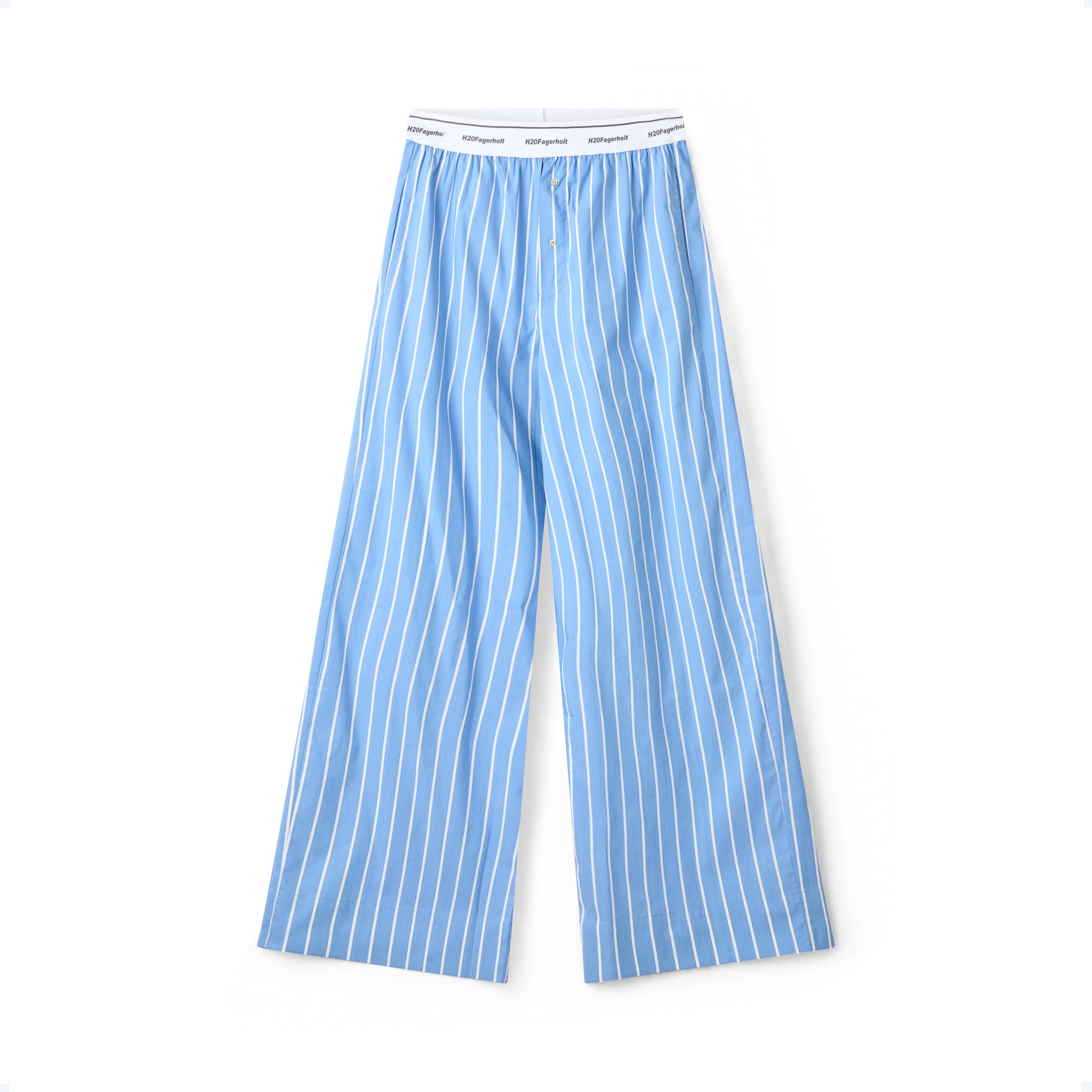 Box Pants - Blue Stripe