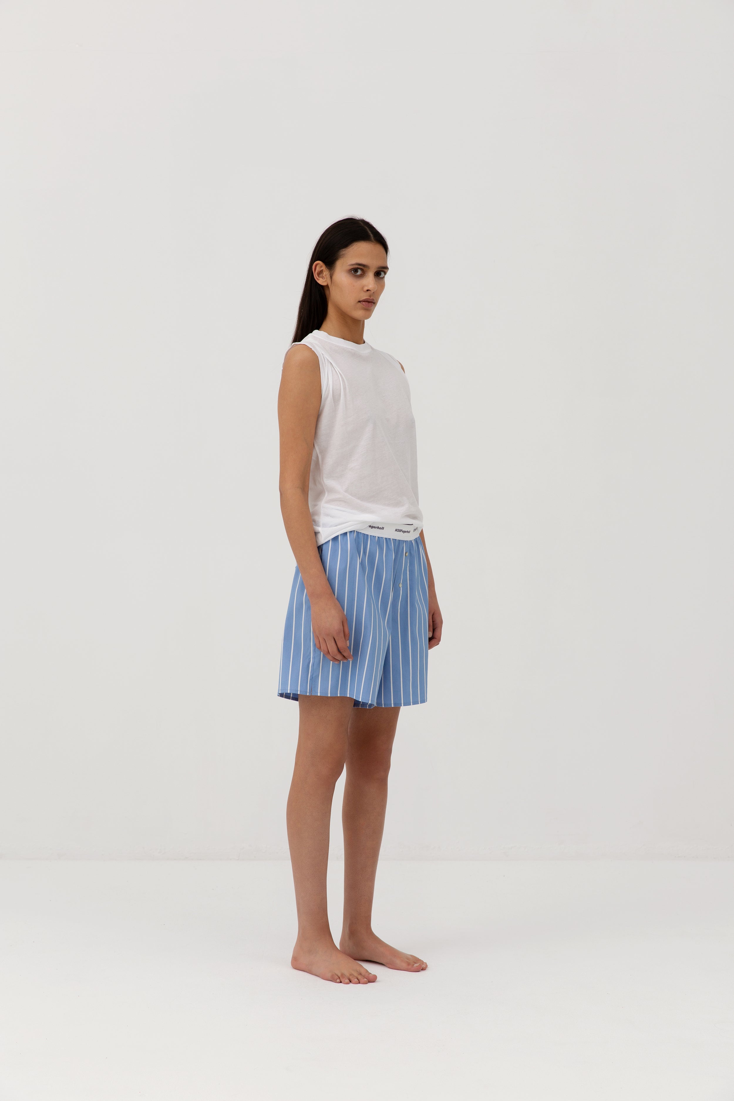 Box Shorts - Blue Stripe