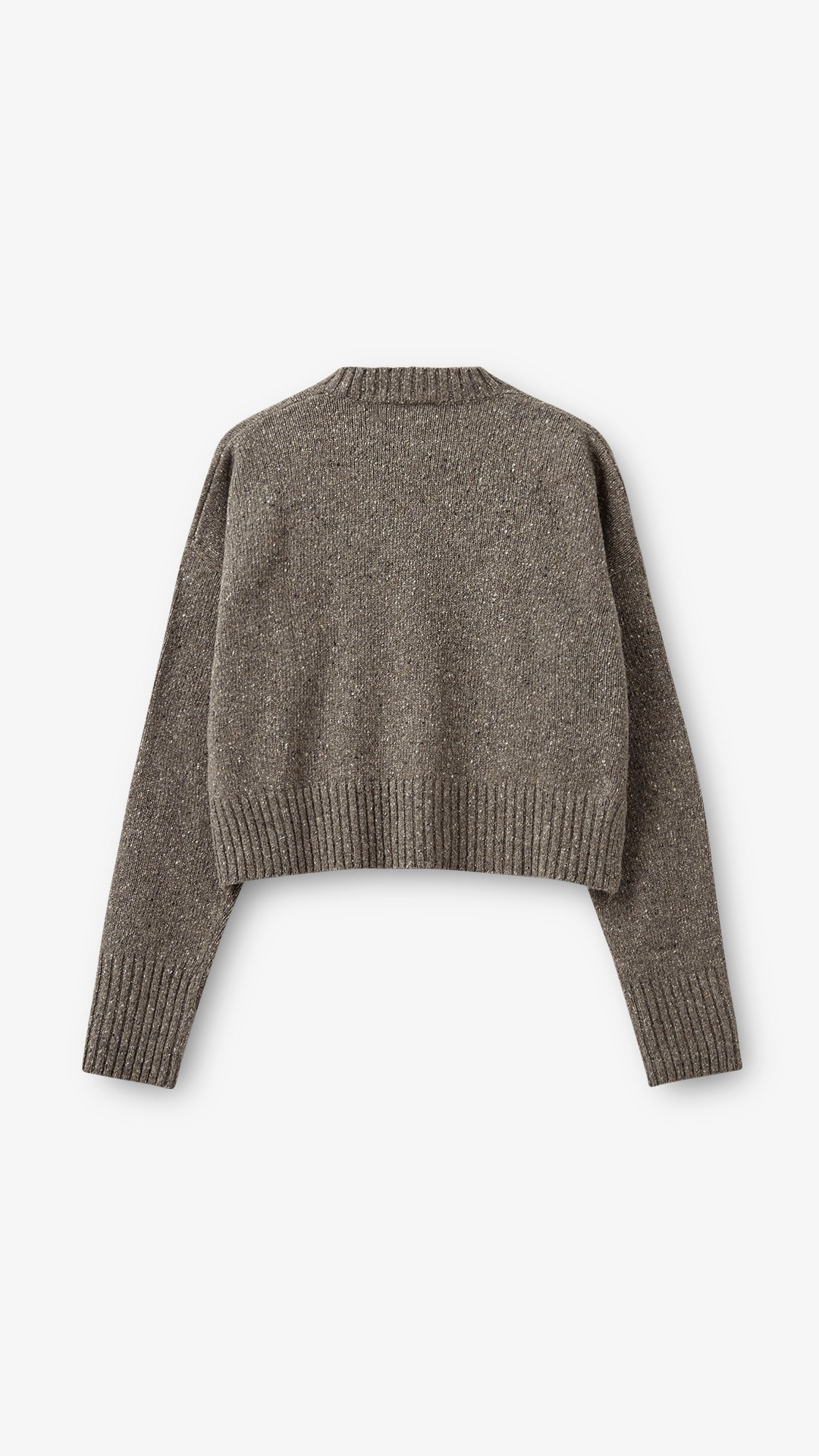 Brownie Sweater - Grey/Brown Melange