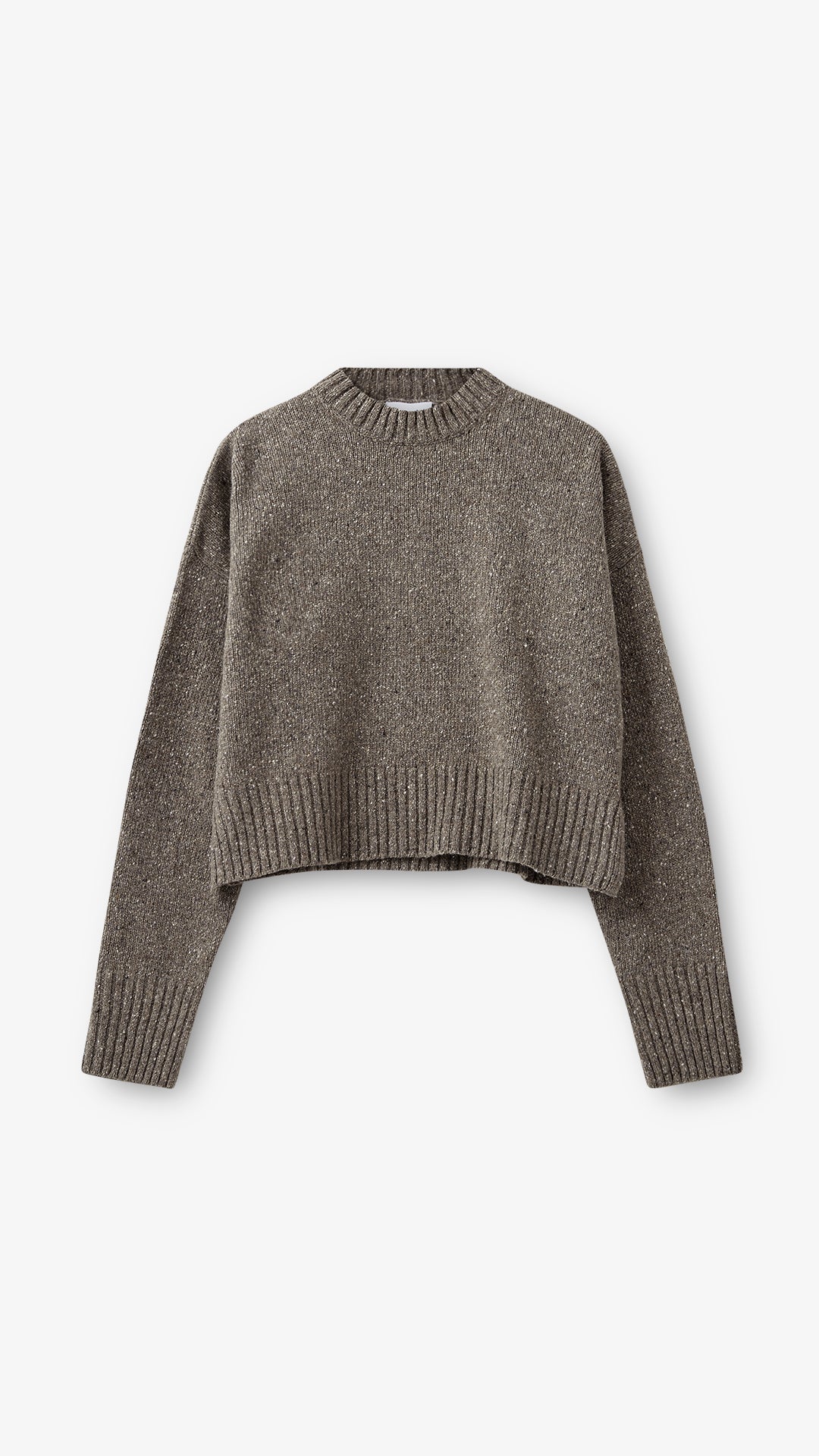 Brownie Sweater - Grey/Brown Melange