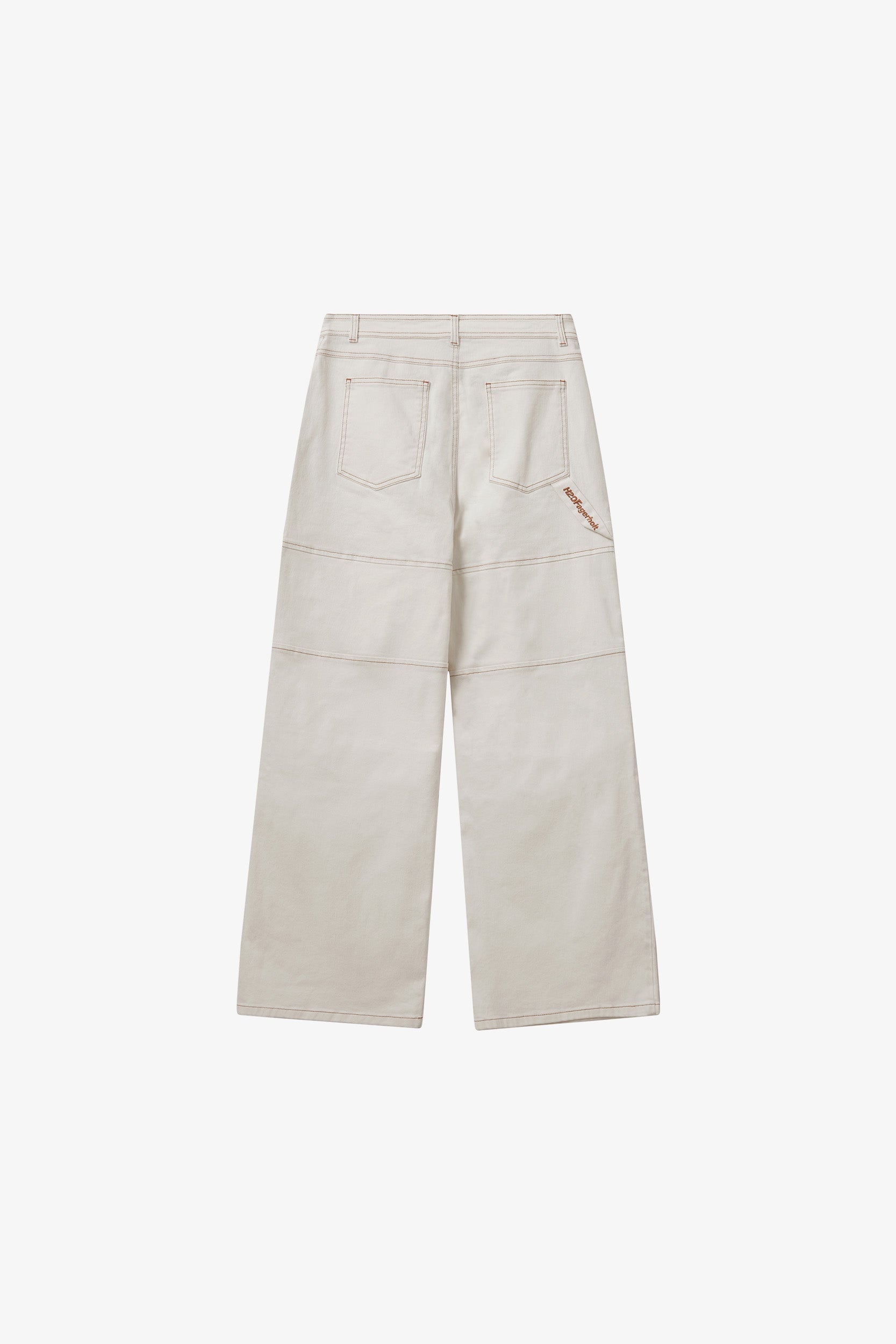 Classic Box Jeans - Cream White