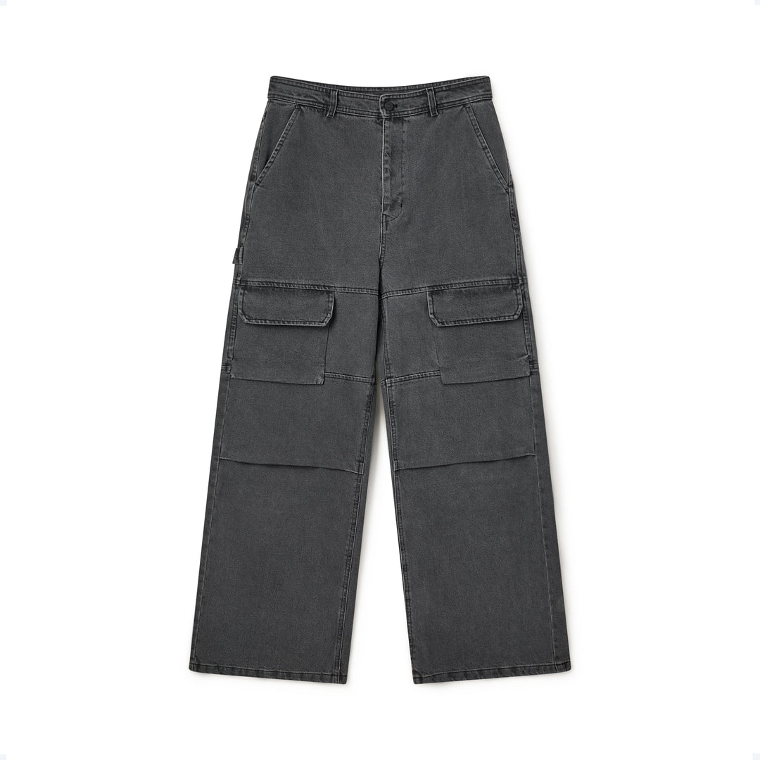 Classic Box Jeans - Washed Black