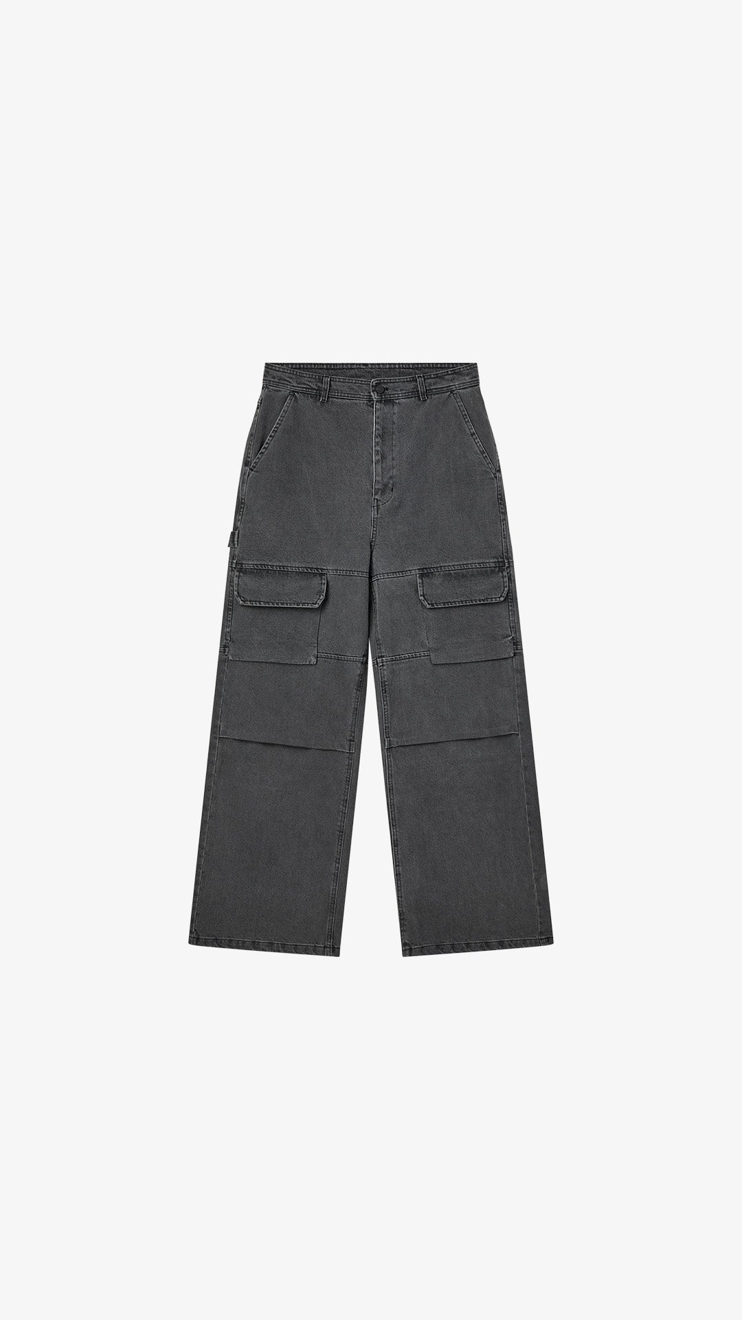 Classic Box Jeans - Washed Black