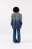 H2OFagerholt Como Pile Shirt Jackets 7246 Brown/Blue Check