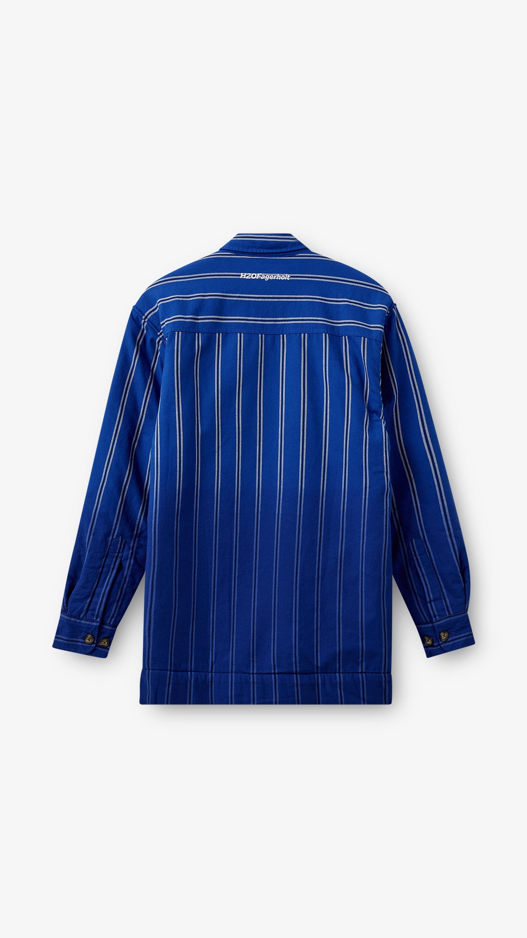 Como Pile Shirt - Black/Blue Stripe