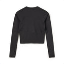 H2OFagerholt Cropped Tee T-Shirt L/S 3500 Black