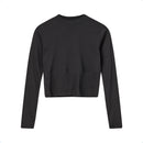 H2OFagerholt Cropped Tee T-Shirt L/S 3500 Black