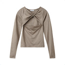 H2OFagerholt Elegant Top T-Shirt L/S 3583 Walnut