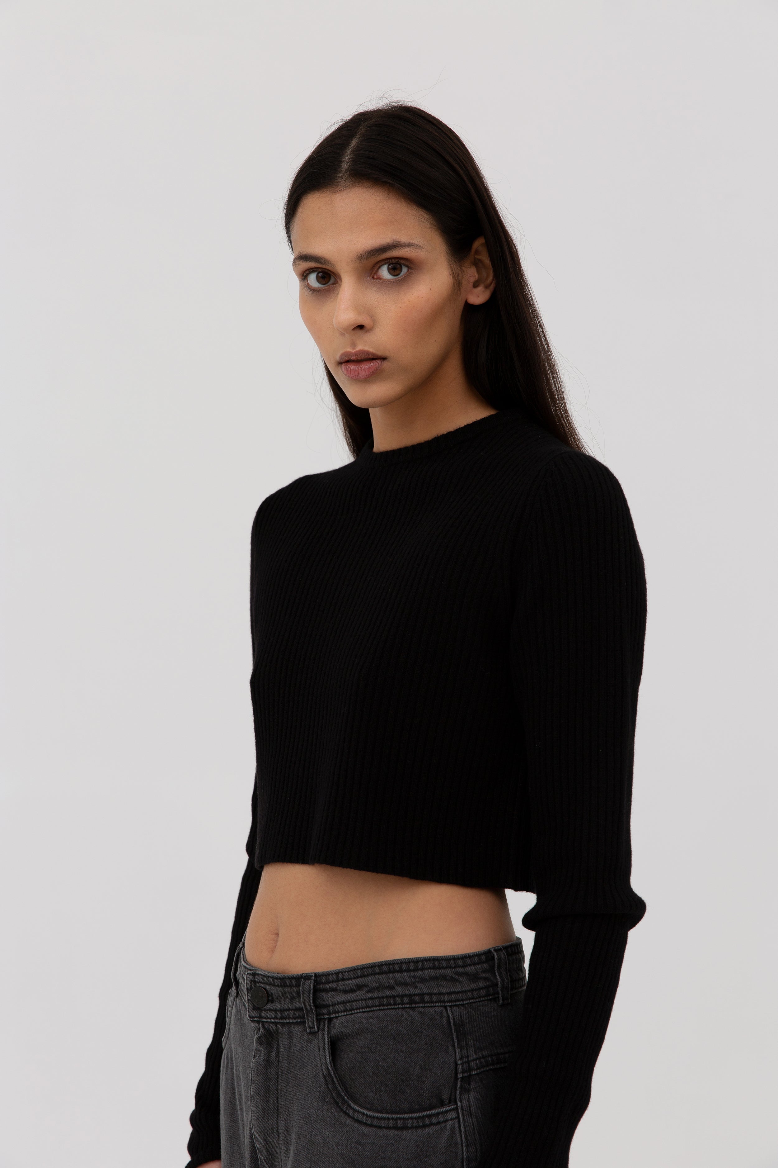 H2OFagerholt Georgie Cropped Knit 3500 Black