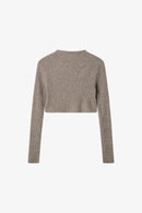 H2OFagerholt Georgie Cropped Knit 3556 Walnut Melange