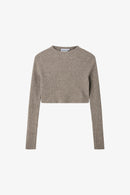 H2OFagerholt Georgie Cropped Knit 3556 Walnut Melange