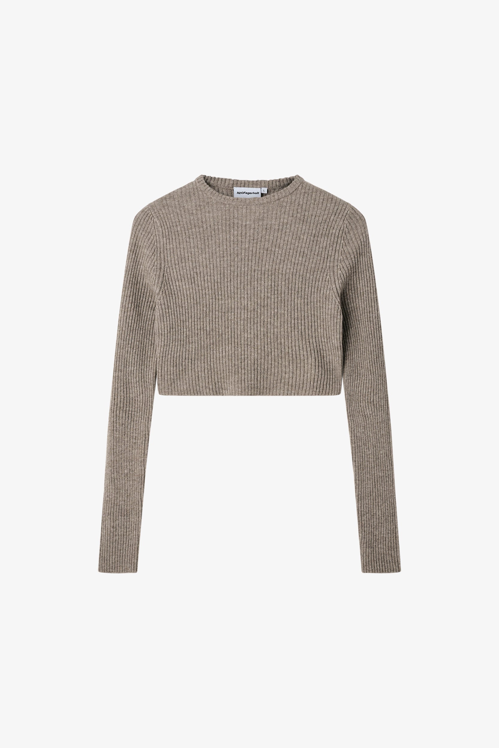 Georgie Cropped - Walnut Melange