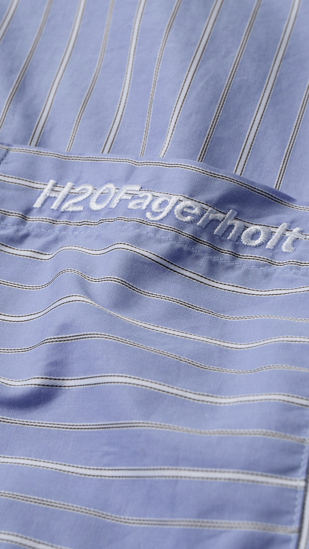 H2OFagerholt Holiday Shirt Shirts 2662 Light Blue Stripe