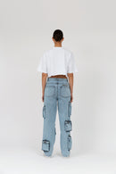 H2OFagerholt I Love Tee Cropped T-Shirt 1006 Off White