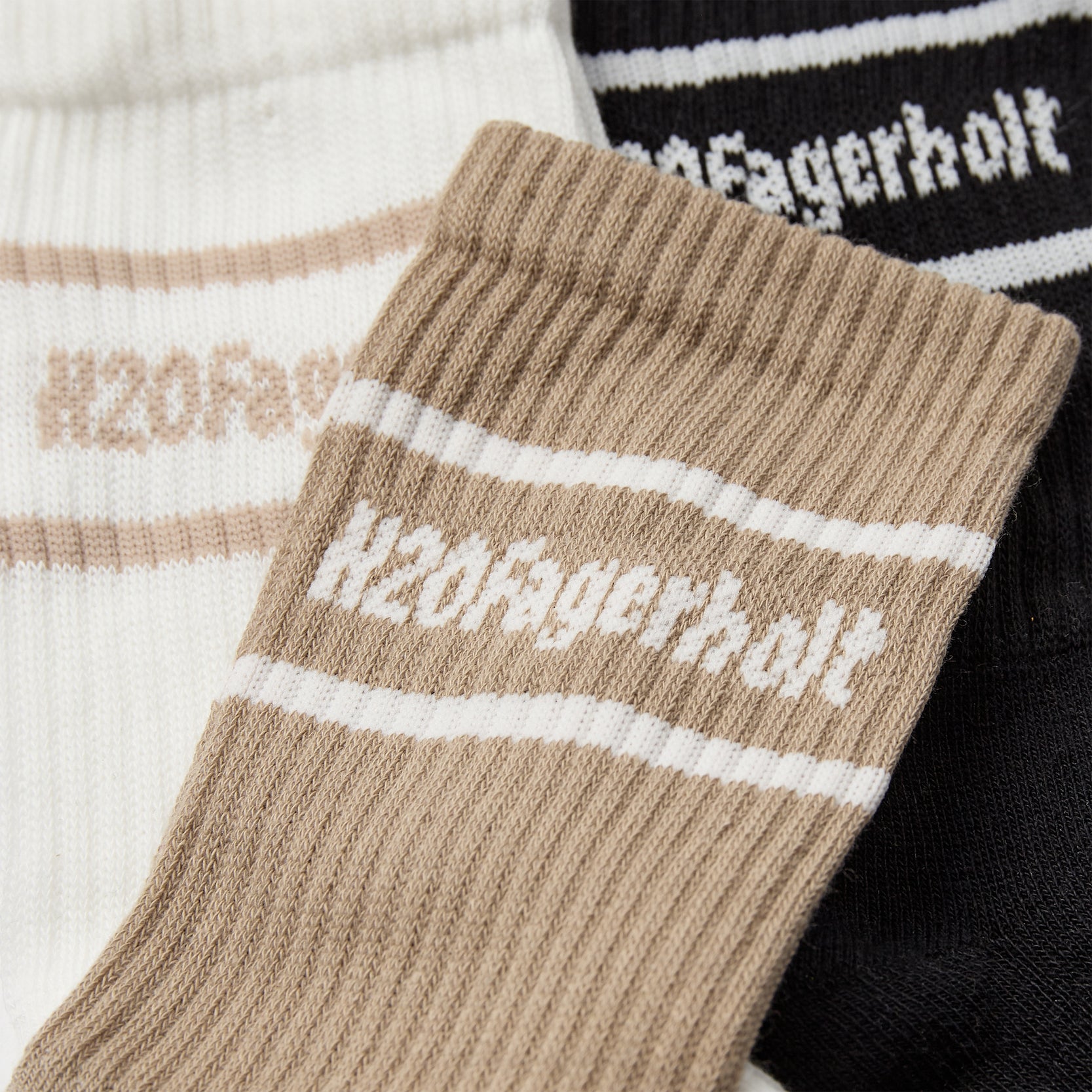 New Suck Socks - Black/White/Creamy Grey