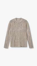 H2OFagerholt Nutto Crewneck Top Knit 1047 Creamy Grey