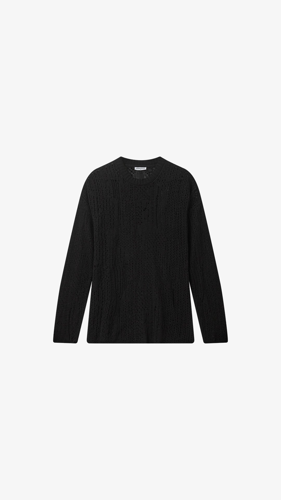 Nutto Crewneck Top - Deep Black