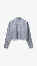 H2OFagerholt PJ Cropped Shirt Shirts 2513 Blue Stripe