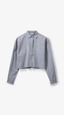 H2OFagerholt PJ Cropped Shirt Shirts 2513 Blue Stripe