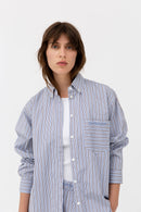 H2OFagerholt PJ Shirt Shirts 2513 Blue Stripe