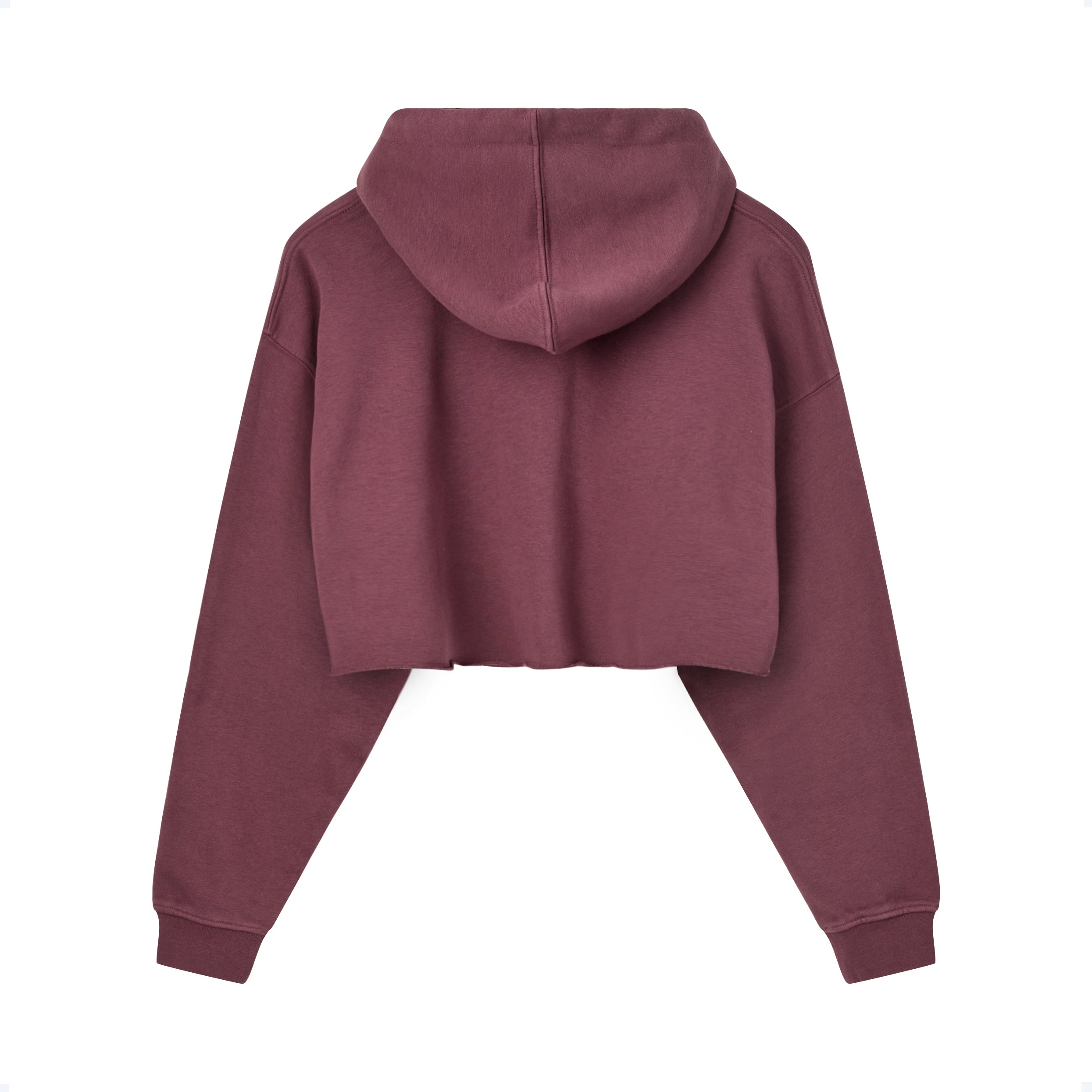 Pro Cropped Sweat Hoodie - Plum Wine