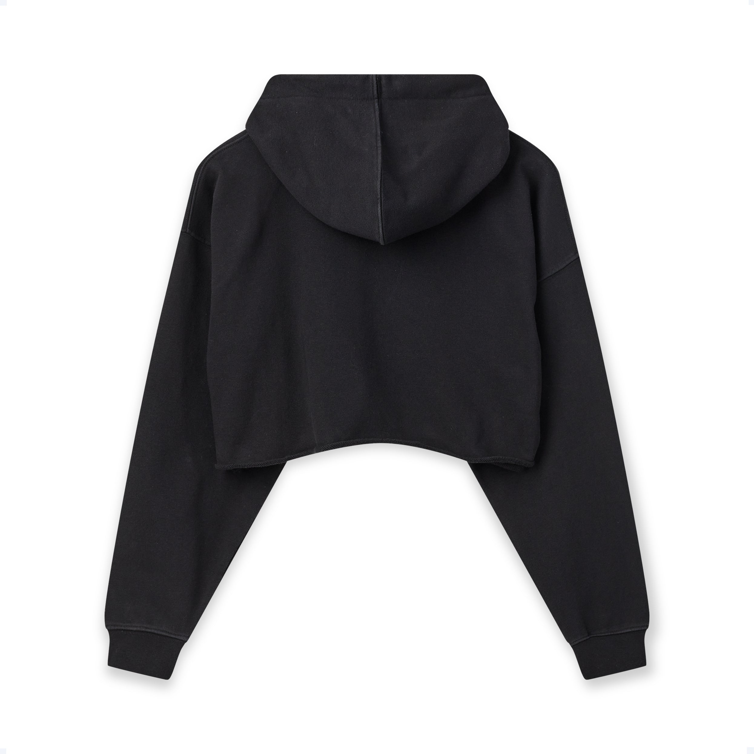 Pro Cropped Sweat Hoodie - Black