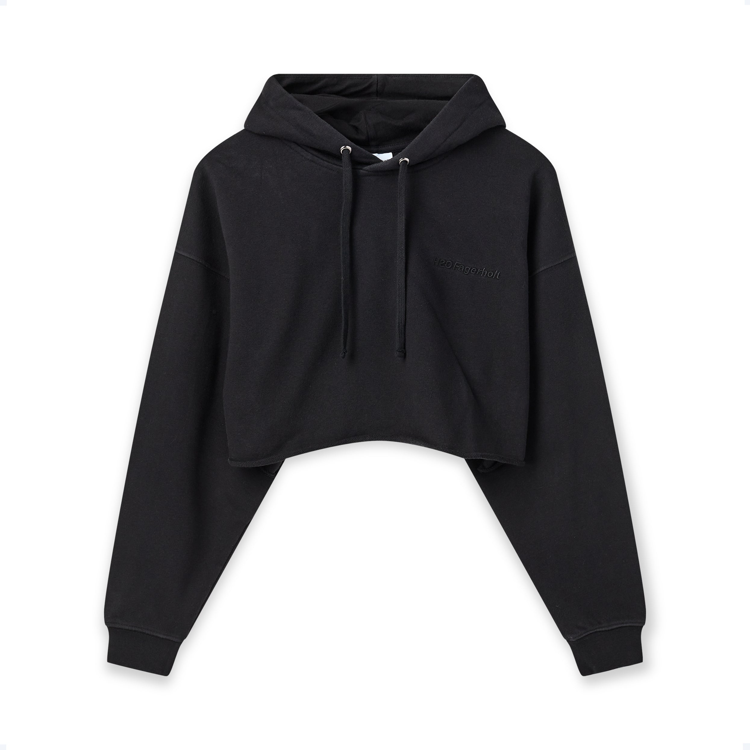 Pro Cropped Sweat Hoodie - Black