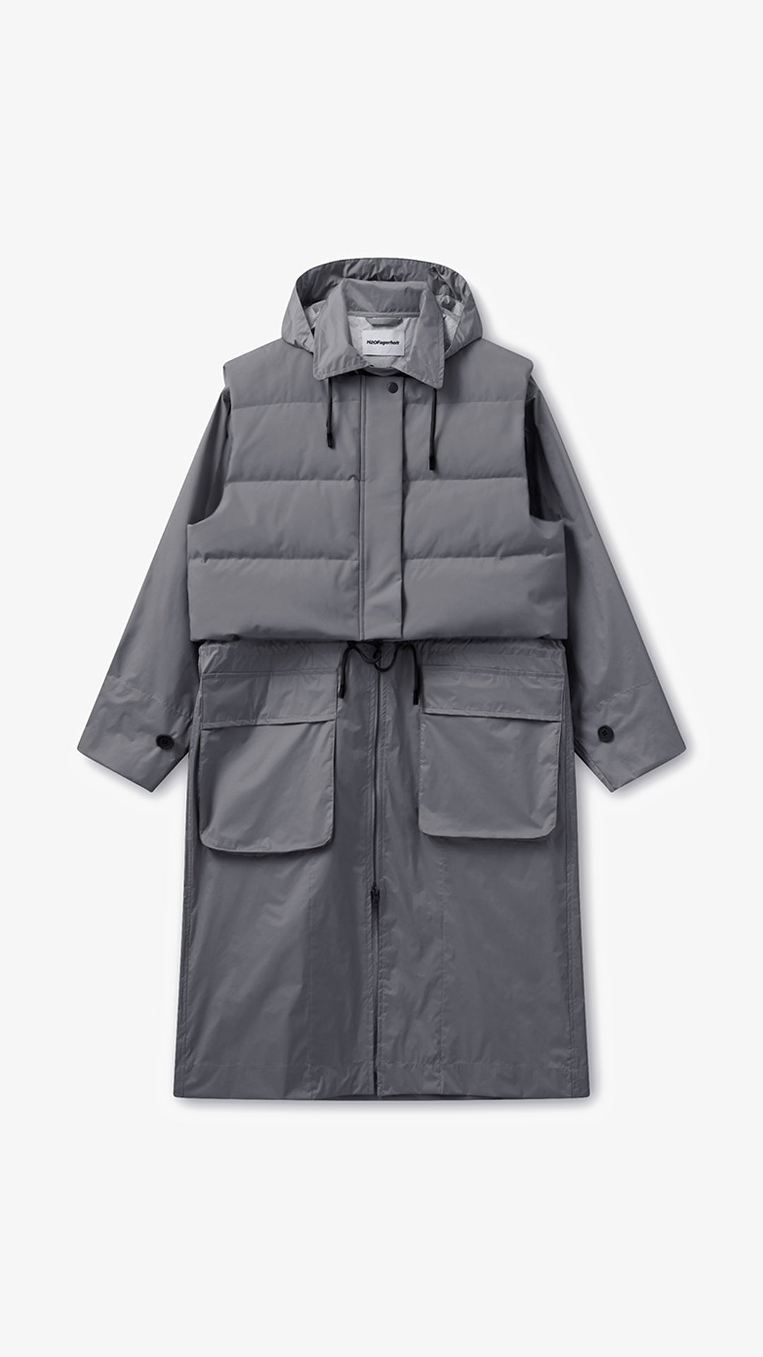 H2OFagerholt Rain Coat Rain Wear 1070 Koala Grey