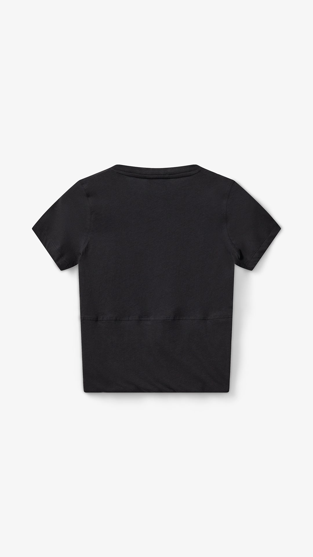 Sophia Cropped Tee - Deep Black