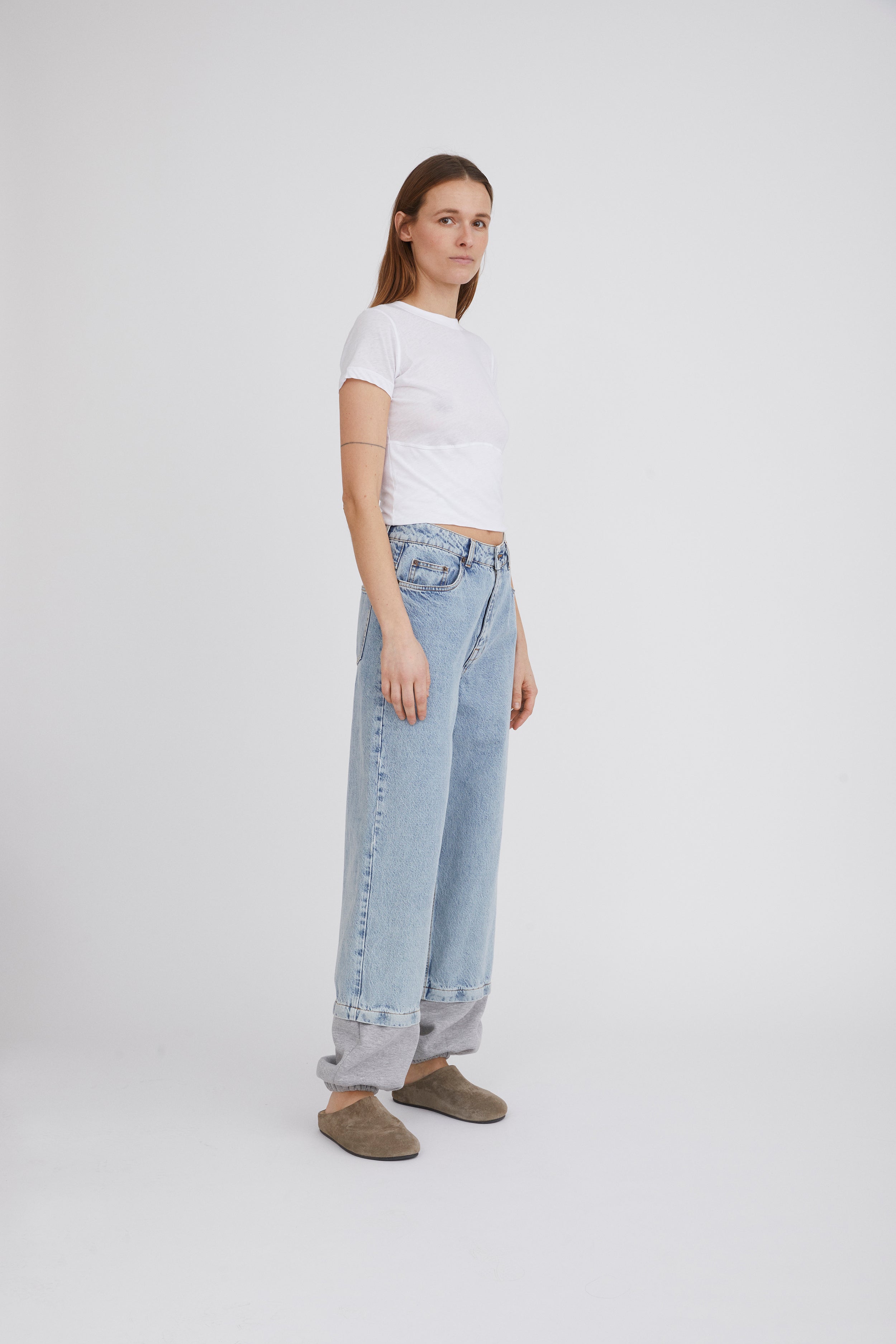 H2OFagerholt Sophia Cropped Tee T-Shirt L/S 1000 White