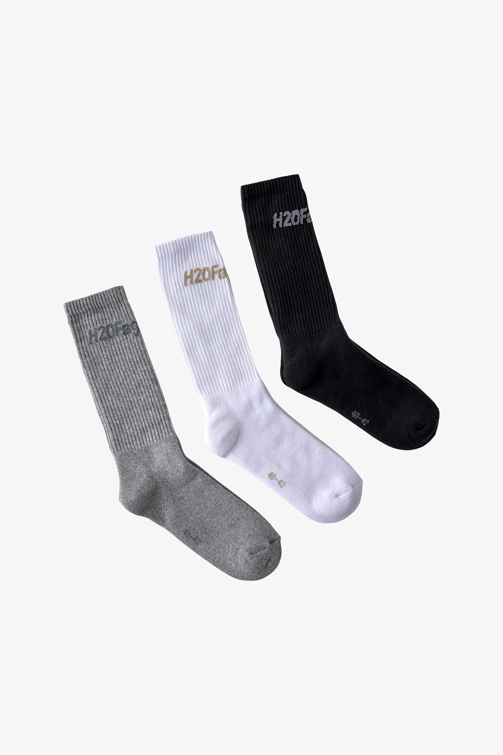 H2OFagerholt Suck Socks Socks 9036 Black+White+Grey Mel.