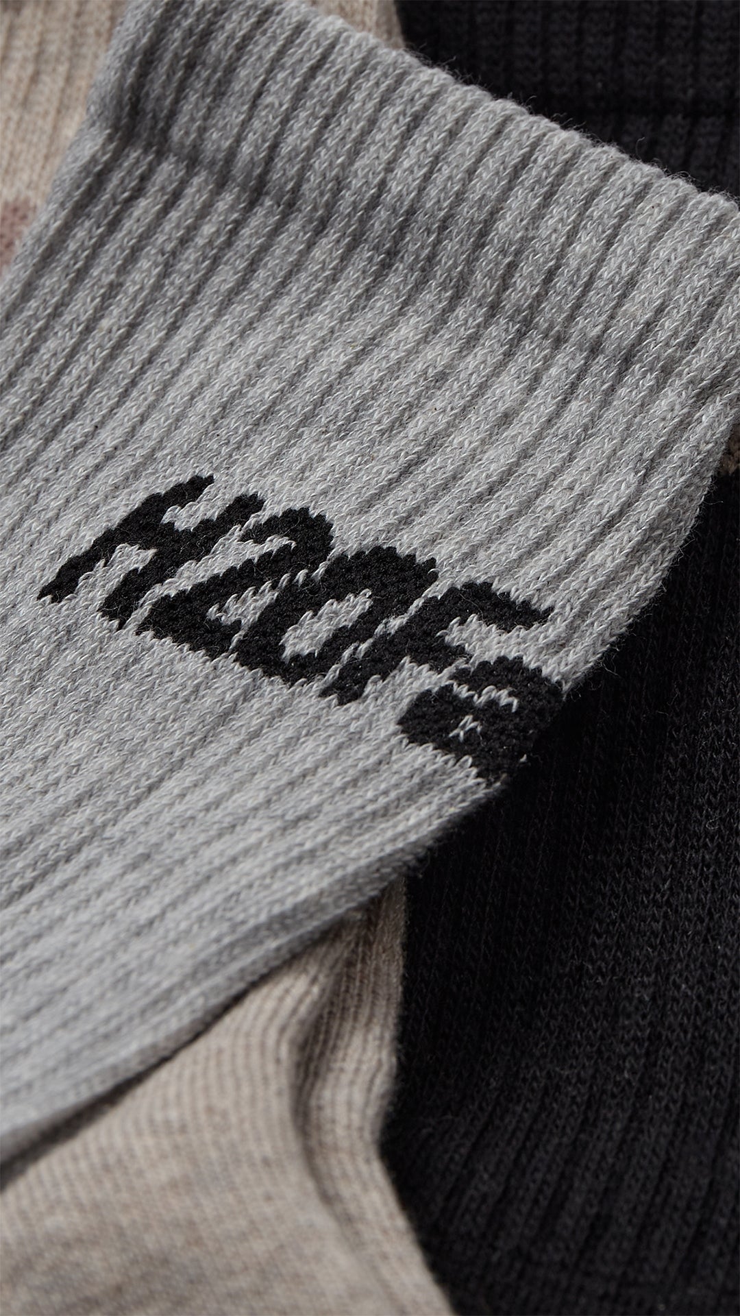 Suck Socks 3-Pack - Black/Beige/Grey