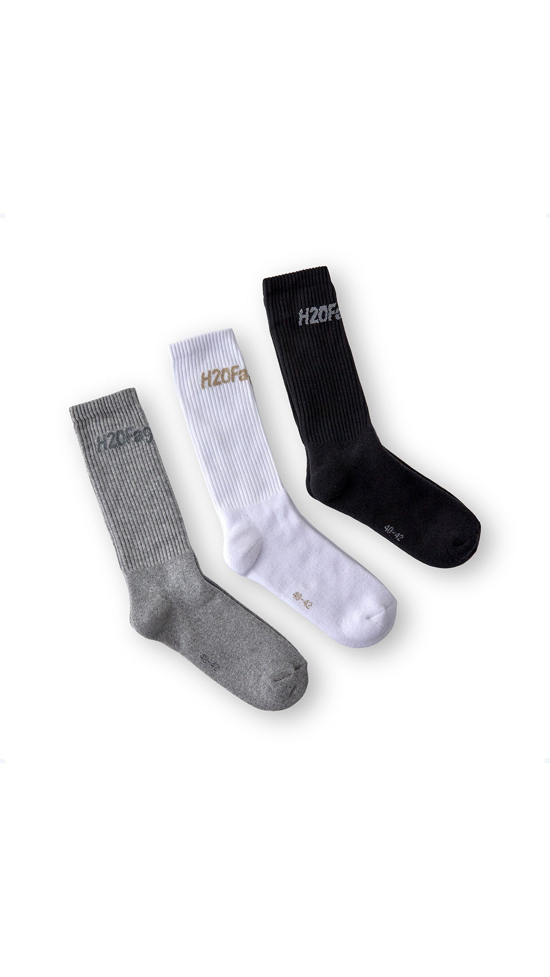 Suck Socks 3-pack - Black+White+Grey Mel.