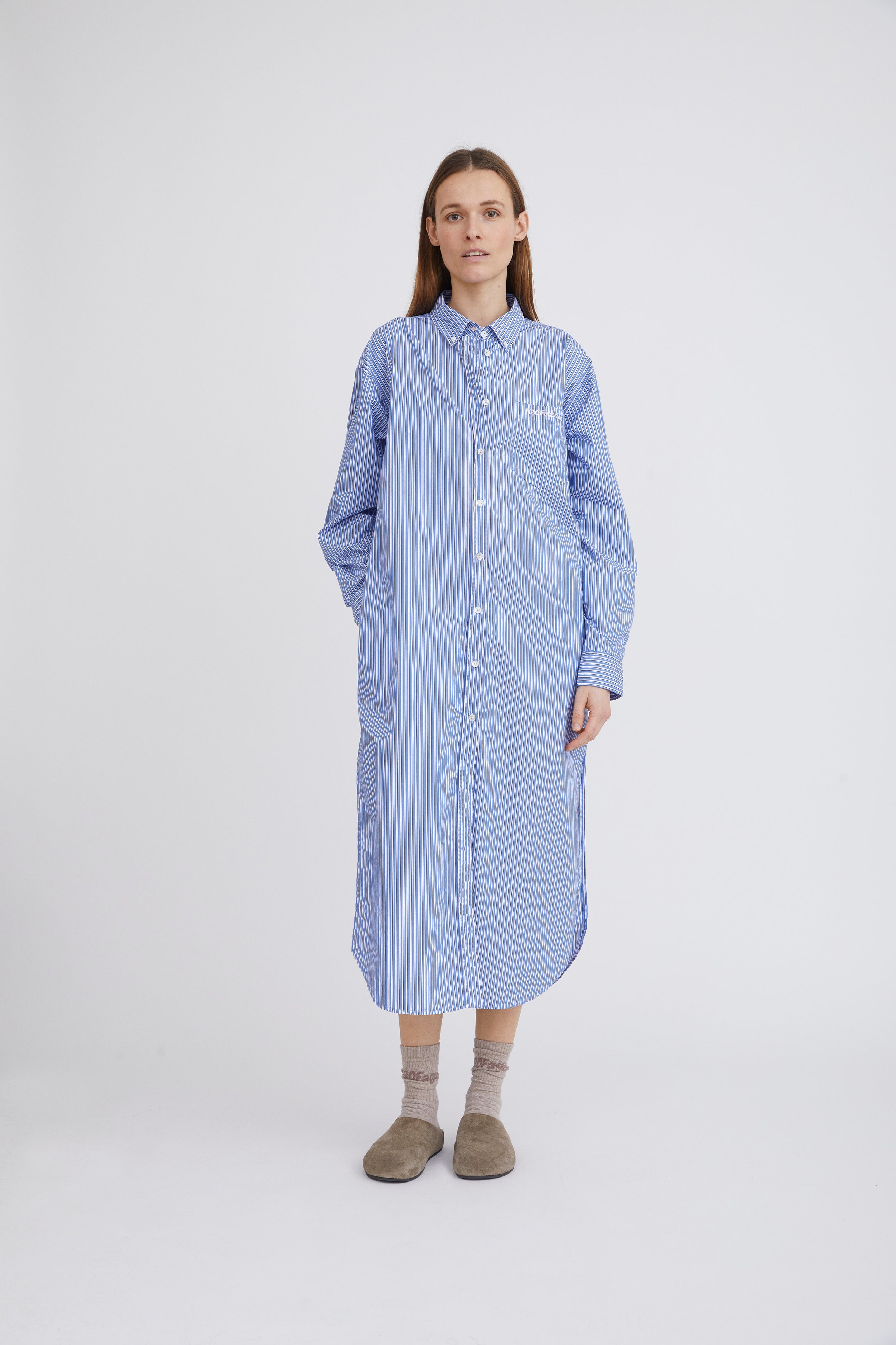 H2OFagerholt Sunday Shirt Dress Dresses 2513 Blue Stripe