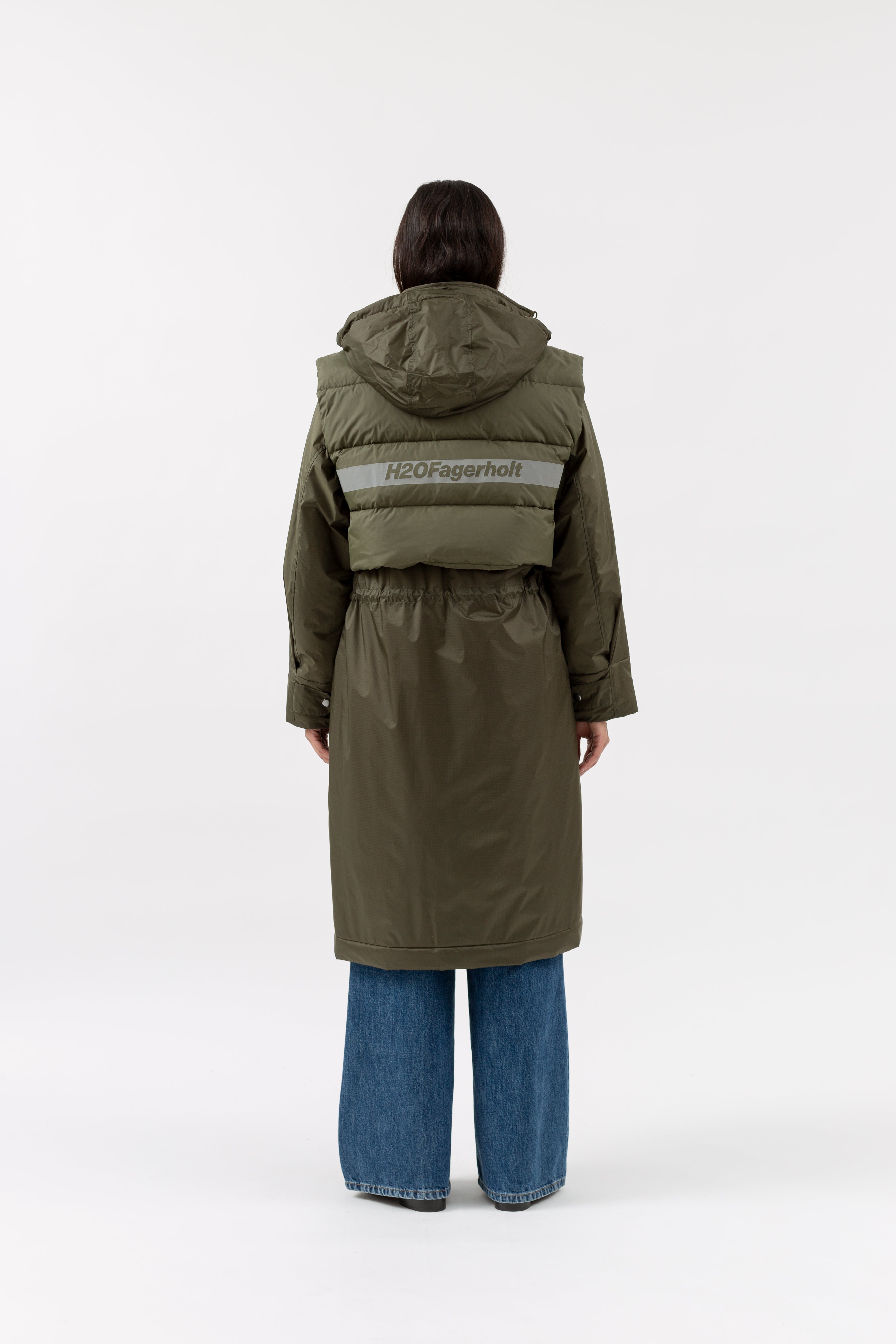 H2OFagerholt Warm Rain Coat Rain Wear 3055 Forest Green